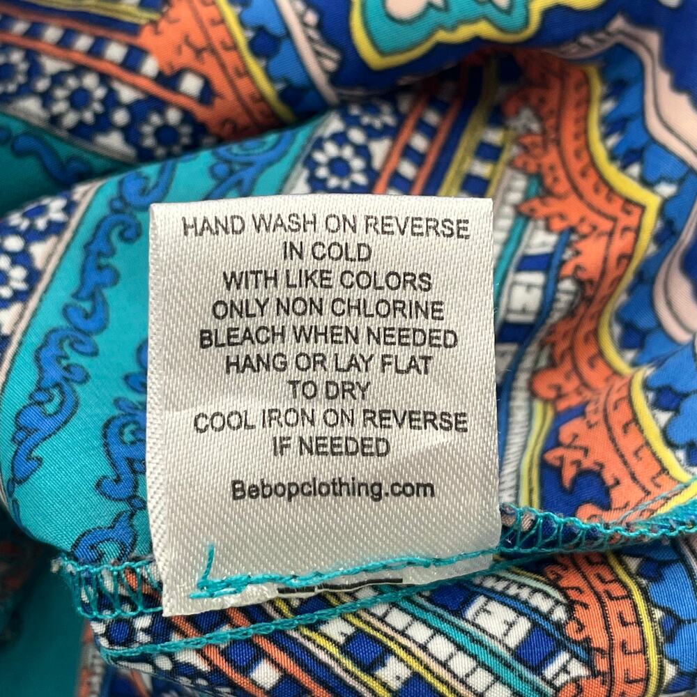 Bebop Tapestry Print Boho Mini Dress Strappy Festival Summer Flowy Indie Small - Picture 6 of 8